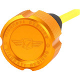 FIGURATI DESIGNS FDP01-TCKN-G Figurati Designs Performance Magnetic Oil Dipstick - Knurled - Gold - '07-'16 Touring/Trike Fdp01-Tckn-G