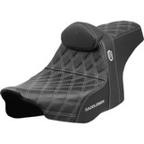 SADDLEMEN SC82307DB5 Saddlemen Pro Series Sdc Performance Seat - Silver Stitching - W/ Backrest - Flt/Flh '23-'25 Sc82307Db5