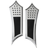 Accutronix Front Floorboards - Chrome W/ Rubber Inserts Fbf01-Dic