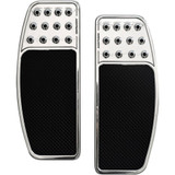 Accutronix Front Floorboards - Chrome W/ Rubber Inserts Fbf01-Doc