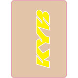D'COR VISUALS 4080133 D'Cor Visuals Upper Fork Decal - Kyb - Yellow 40-80-133