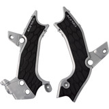 Acerbis X-Grip Frame Guards - Silver/Black - Kx 450 2983671015