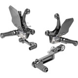 GILLES TOOLING AS31S03B Adjustable Rearset - As31Gt - Black - Suzuki As31-S03-B