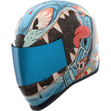 ICON 0101-17388 Airform Helmet - 9 Lives - Blue - 2Xl