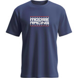 MOOSE RACING 303024419 All-American T-Shirt - Navy - Medium 3030-24419