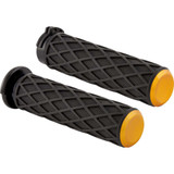 ARLEN NESS 500014 Arlen Ness Grips - Diamond - Cable - Gold 500-014