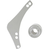 ARLEN NESS 600053 Arlen Ness Replacement Breather Bolt Cover Plate - Inverted/Method/Clear Tear/Sidekick - Left - Chrome 600-053