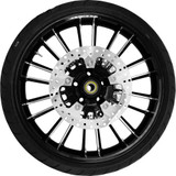 COASTAL MOTO PKGATL213BCABST Atlantic Front Wheel - Black Cut (21") | Rotors (11.8") | Dunlop Tire (130/60B21) Pkg-Atl213Bc-Abst