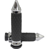 Avon Grips Diamond Contour Grips - Spike - Chrome Dia-60-Ch-Spike