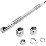 DRAG SPECIALTIES 0214-0953 Drag Specialties Axle Kit - Front - Chrome - '00-'06 Fxst