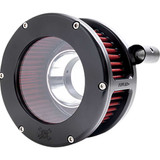 FEULING OIL PUMP CORP. 5444 Ba Air Cleaner Kit - Black/Clear With Red Filter - Twin Cam 5444