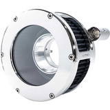 FEULING OIL PUMP CORP. 5568 Ba Air Cleaner Kit - Chrome/Clear With Black Filter - '93-'99 Evolution Big Twin 5568