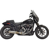 BASSANI XHAUST 1S77SS Bassani Xhaust 2-Into-1 Super Bike Exhaust System With 4" Muffler - Stainless Steel 1S77Ss