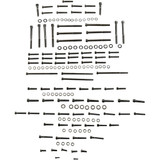 Drag Specialties Bolt Kit - Engine - Black/Chrome - Knurled - M8 Drag Specialties Bolt Kit - Engine - Black/Chrome - Knurled - M8