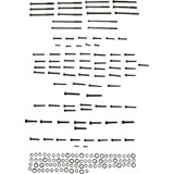 DRAG SPECIALTIES 2401-1018 Drag Specialties Bolt Kit - Engine - Black/Chrome - Smooth - M8