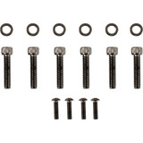 Drag Specialties Bolt Kit - Handlebar - Black/Chrome - Knurled - M8