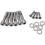 Drag Specialties Bolt Kit - Handlebar Control - Chrome - Smooth - M8
