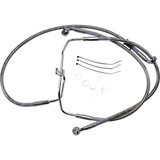 DRAG SPECIALTIES 1741-2902 Drag Specialties Brake Line - +4" - Stainless Steel - Fxdf '08-'17