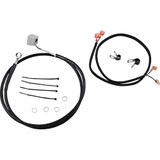 DRAG SPECIALTIES 1741-2949 Drag Specialties Brake Line - Rear - Black