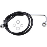 DRAG SPECIALTIES 1741-5784 Drag Specialties Brake Line - +4" - Black - '15-'17 Softail