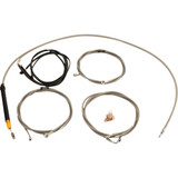 LA CHOPPERS LA8059KT308 Cable Kit - Stock Handlebars - Stainless La-8059Kt3-08