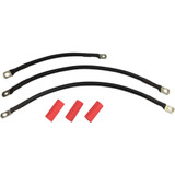Drag Specialties Black Battery Cable Set - '94-'09 Dyna