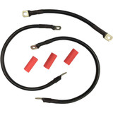 DRAG SPECIALTIES 2113-0669 Drag Specialties Black Battery Cable Set - '65-'84 Fl