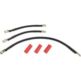 Drag Specialties Black Battery Cable Set - '91-'93 Dyna