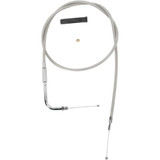 DRAG SPECIALTIES 0650-0395 Drag Specialties Stainless Braided Throttle Cable - 42"