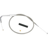 DRAG SPECIALTIES 0650-0286 Drag Specialties Stainless Braided Throttle Cable - 26-1/2"