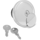 DRAG SPECIALTIES 0703-0230 Drag Specialties Screw-In Locking Gas Cap - Vented - Chrome
