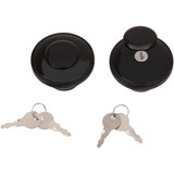 Drag Specialties Screw-In Locking Gas Cap - Non-Vented - Gloss Black
