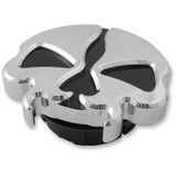 Drag Specialties Gas Cap - Dummy - Split Skull - Chrome