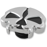 Drag Specialties Gas Cap - Non-Vented - Split Skull - Chrome