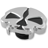 DRAG SPECIALTIES 0703-0787 Drag Specialties Gas Cap - Non-Vented - Split Skull - Chrome