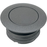 Drag Specialties Gas Cap - Vented Pop-Up - Black Wrinkle