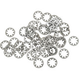 Drag Specialties Inside Washer - Star - Chrome - 5/16"