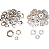 DRAG SPECIALTIES DS-190500 Drag Specialties Washers - Lock - Chrome - Kit