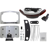 Ciro Taillight/License Plate Frame - Chrome - Red Lens 40253
