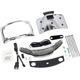 CIRO 40254 Ciro Taillight/License Plate Frame - Chrome - Smoke Lens 40254