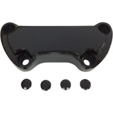 Drag Specialties Handlebar Clamp - Scalloped - Black