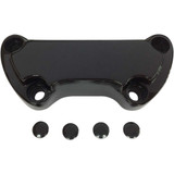 DRAG SPECIALTIES 0603-0812 Drag Specialties Handlebar Clamp - Scalloped - Black