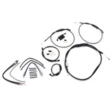 Burly Brand Extended Handlebar Cable And Brake Line Kit For Sportsters With Abs - 12" T-Bar Handlebars B30-1266