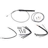 BURLY BRAND B301249 Burly Brand Handlebar Cable And Brake Line Kit For Burly Ape Handlebars - 14" Gorilla Handlebars - Stainless B30-1249