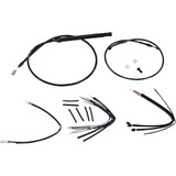 BURLY BRAND B301242 Burly Brand Handlebar Cable And Brake Line Kit For Burly Ape Handlebars - 18" Gorilla Handlebars - Black B30-1242