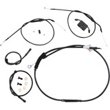 BURLY BRAND B301271 Burly Brand Extended Handlebar Cable And Brake Line Kit For Sportsters With Abs - Tracker/Scrambler Handlebars B30-1271