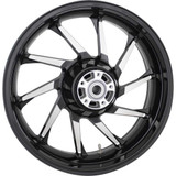 COASTAL MOTO 3DHUR185BCABST Coastal Moto Wheel - Hurricane 3D - Rear - Single Disc/With Abs - Black Cut - 18X5.5 3D-Hur185Bcabst