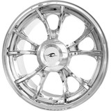 COASTAL MOTO 3DLAR187CHTRK Coastal Moto Wheel - Largo 3D - Rear - Single Disc/With Or Without Abs - Chrome - 18X7 3D-Lar187Ch-Trk