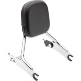 COBRA 5022205 Cobra Detachable Backrest - Chrome - Short - Chieftain 502-2205