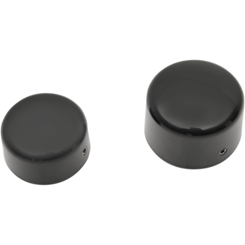 Drag Specialties Axle Caps - Black - Rear